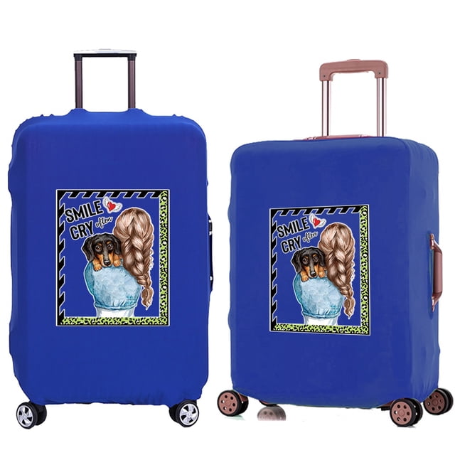 Suitcase Protective Cover Trolley Travel Suitcase Elastic Dustroof Cover Apply To 18-28 Inch Luggage Mom Series Pattern 8Mom007 M