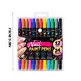 thumbnail image 2 of 12Pcs 24 Colors Dual-End Nail Art Pens Set, Precision Tip Nail Painting Pens for Drawing & Detailing, Portable & Travel-Friendly DIY Manicure Tool, Gift for Women, 15ml Each, 2 of 8