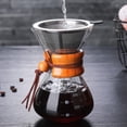thumbnail image 4 of Minimalist Home Drip Coffee Maker Set - Compact 400ml Round Glass Pot with Filter, Portable Small Household Brewing Kit for Daily Use, Modern Aesthetic Design, Budget-Friendly 5-10 Yuan Coffee, 4 of 5