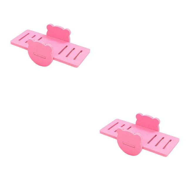ZLight Hamster Swing Seesaw Toys Shape Deck Ladder Colorful Design Jumping Climb Plate Interactive Activity Gift Pets pink 2Set