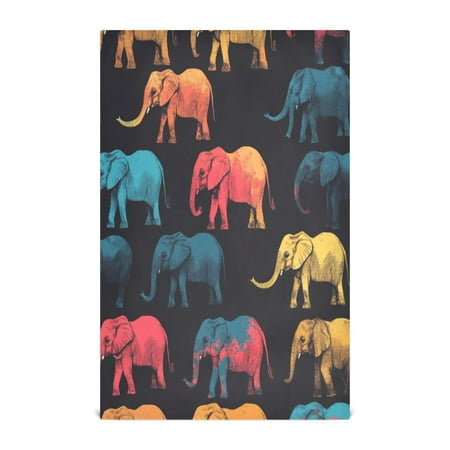 

Kitchen Towel 28x18 Inches x1，Plate Towel Decorative Towel Napkin Tea Towel Tea Towels For Kitchen Dish Cloths & Dish Towels Cool Elephant