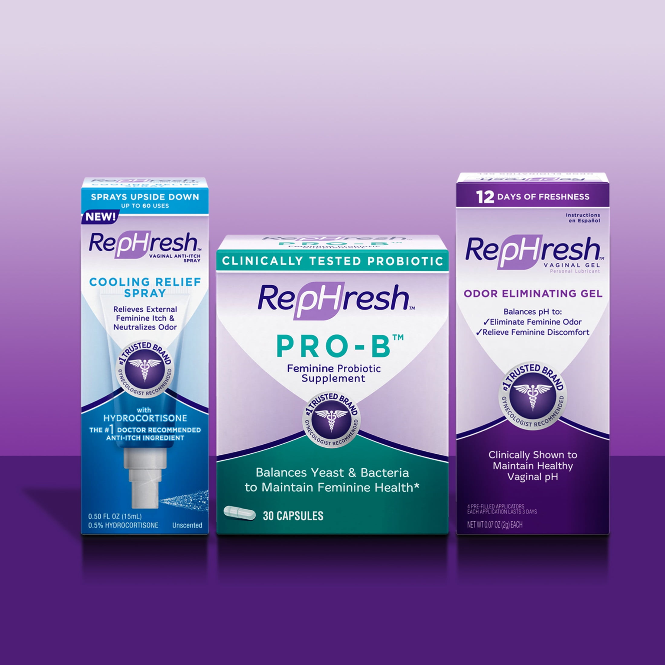 RepHresh Clean Balance Feminine Freshness 2-Step Kit