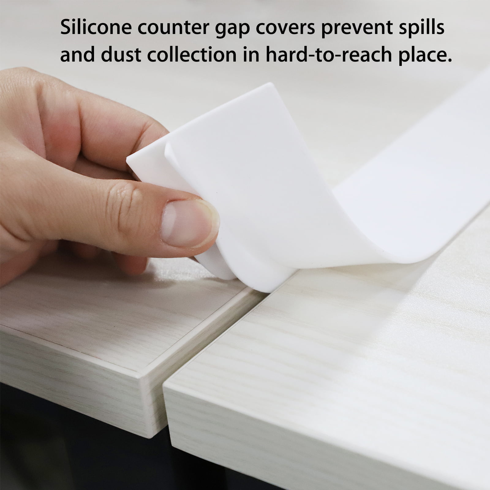 Self-Adhesive Premium Counter Gap Filler Silicone Stove Top Spill Guard Silicone Stove Gap Cover X-Protector Heat Resistant Oven Counter Gap Protector 50” Guard Between Stove and Counter 