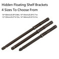 thumbnail image 4 of TOP-MAX 6PCS Hidden Floating Shelf Bracket Invisible Wall Mounted Support Shelves Boards Hardware (12*120mm/0.47*4.72in), 4 of 8