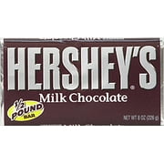 Hershey's Milk Chocolate Candy Bar, 8 Oz.