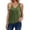 Army Green, variant on Womens Tank Tops Loose Fit Sexy V Neck Ruched Sleeveless Blouses Casual Basic Banded Bottom Cami Shirts