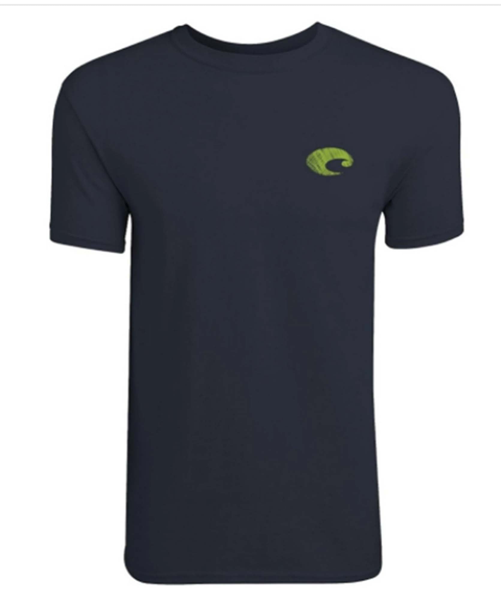 Costa Shirt Mens Medium Blue Short Sleeve Spell Out Logo Fishing
