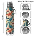thumbnail image 3 of 29oz Stainless Steel Insulated Thermos with Tea Filter, 360° Printed Travel Bottle, Leakproof BPA-Free Flask with Anti-Slip Base, 304 Inner & 201 Outer, Vacuum Cup, 3 of 6