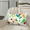 thumbnail image 5 of Sikiie Floral Vintage Print Plush Pillow Cover, Wrinkle-proof and Stain-resistant Pillow Protector without Pillow Core, Home Decoration-14"x20", 5 of 6
