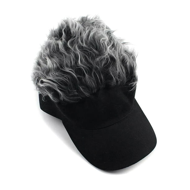 IKemiter Baseball Cap Hair Visor Cap Toupee Wig Hat Golf Sun Caps