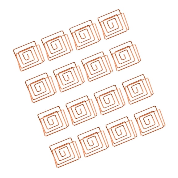 unbranded 16 Pcs Numbers Memo Holder Wire Table Number Holders 3.50X3.50X3.50CM Golden