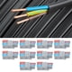 thumbnail image 4 of Conector de cable terminal de conector de cable duradero portátil ligero para cables eléctricos de conector de cable de botón de color ANGGREK Otros, 4 of 8