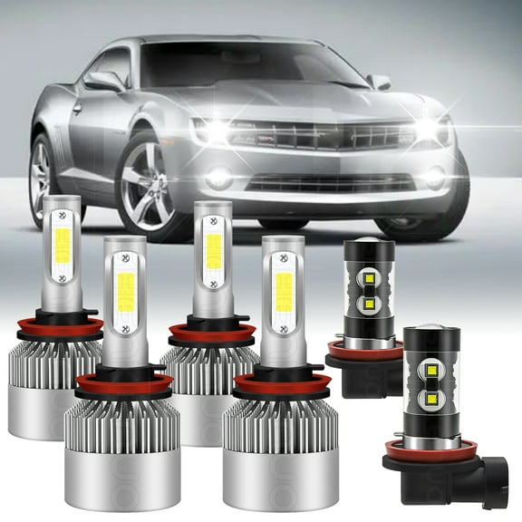 BMZONCC For Chevrolet Camaro 2014-2015 LED Headlight Bulbs High/Low Beam Fog Light H9 H11