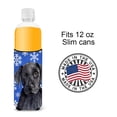 thumbnail image 4 of Carolines Treasures SC9364MUK Labrador Winter Snowflakes Holiday Ultra Hugger for slim cans Slim Can multicolor, 4 of 6