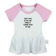 thumbnail image 5 of Pack of 2, Ain't No Daddy Like The One I Got & That Smell Is Coming From My Dad Funny Dresses, Newborn Baby's Skirts, Infant Princess Dress, Toddler Frocks (Pink Raglan Dresses, 0-6 Months), 5 of 5