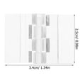 thumbnail image 2 of 10pcs Acrylic Hinges Lightweight Hinges Smoothly Open Close Hinges Cabinet Hinges, 2 of 8