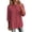 Red, variant on fheaev Summer Tops for Women V Neck 3/4 Sleeve Loose Fit Lightweight Solid Casual Office Blouse Hot Pink XL