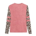 thumbnail image 4 of CLOISE Boys Long Sleeve Shirts Girls Toddler Crew Neck Tops Leopard Print Casual Fashion Fall Winter Clothes Pink 3-14T, 4 of 7