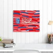 PGA Tour Championship Stretched 16" x 20" Embellished Canvas Giclee Print - Art by Charlie Turano III - Fanatics Authentic Certified