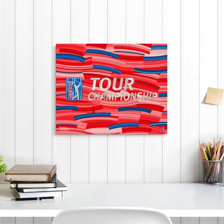 PGA Tour Championship Stretched 16" x 20" Embellished Canvas Giclee Print - Art by Charlie Turano III - Fanatics Authentic Certified