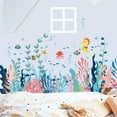 thumbnail image 5 of Fdelink Wall Stickers 2 Sheets Large under The Sea Wall Decals Ocean Creature Sea Life Stickers Removable Seaweed Sea Turtle Fish Ocean Grass Decor for Kids Baby Nursery Bedroom Playroom Bathr, 5 of 6