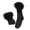 Black, variant on Crew Socks for Women Fashion Warm Soft Solid Sport Socks Medium Length with Lace Trim for Home Womens Socks Black One Size