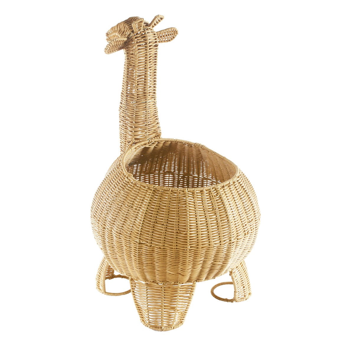Kaplan Early Learning Company Giraffe Washable Wicker Floor Basket