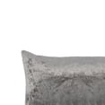 thumbnail image 2 of Benzara BM228796 26 x 5 in. Fabric Throw Pillow with Gleam & Solid Color, Gray, 2 of 2
