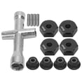 thumbnail image 1 of Hex Adapter Set For 1/10 RC, 5mm Thickness Hex Wheel Hex Adapter Adapter Cross 12mm Wheel  For RC Accessory For Hex Adapter Cross Wrench Set Red,Blue,Black,Golden, 1 of 8