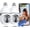 White, variant on Jqimn 2Pcs Light Bulb Security Camera, 2.4G&5GHz 2K Security Cameras Wireless Outdoor Indoor, Full Color Day and Night, Motion Detection, Audible Alarm, Easy Installation, Compatible with Alexa