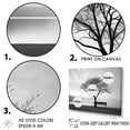 thumbnail image 3 of Designart "Serene Black And White Lakeside" Lakes Lakehouse Wall Decor, 3 of 7