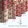 thumbnail image 6 of Pioneer Flower Floral Print Pattern Shower Curtain 72"x72" ,Bathroom Decorative Shower Curtains Set with 12 Hooks,Modern Waterproof Washable Shower Curtain, 6 of 6