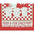 thumbnail image 4 of Disney Toy Story T-Shirt Men's Pizza Planet Food & Fun Spaceport Adult Tee, 4 of 5