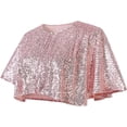 thumbnail image 1 of Sleeveless Double V-Neck Long Mermaid Sequin Formal Evening Dresses, 1 of 8