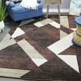 thumbnail image 2 of Natural Geo Jasmine 6'7" x 9'6 Geometric Abstract Chocolate/Brown Area Rug, 2 of 6