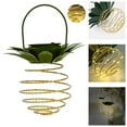 thumbnail image 3 of LYCAQL 2 Pack Pineapple Solar Lights Outdoor Solar Lights Hanging Solar Lantern with Handle (Warm White), 3 of 4