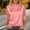 Pink, variant on Qulqfy Womens Satin Blouses Dressy 3/4 Sleeve Silk Black Blouse Crew Neck Pullover Shirt Tops for Women L