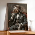 thumbnail image 4 of Hudo Spinone Italiano Painting Gentleman Style on Canvas, Spinone Italiano Vintage Costume Style Animals Posters For Home Decorations, Living Room, Bathroom Decor, 4 of 5