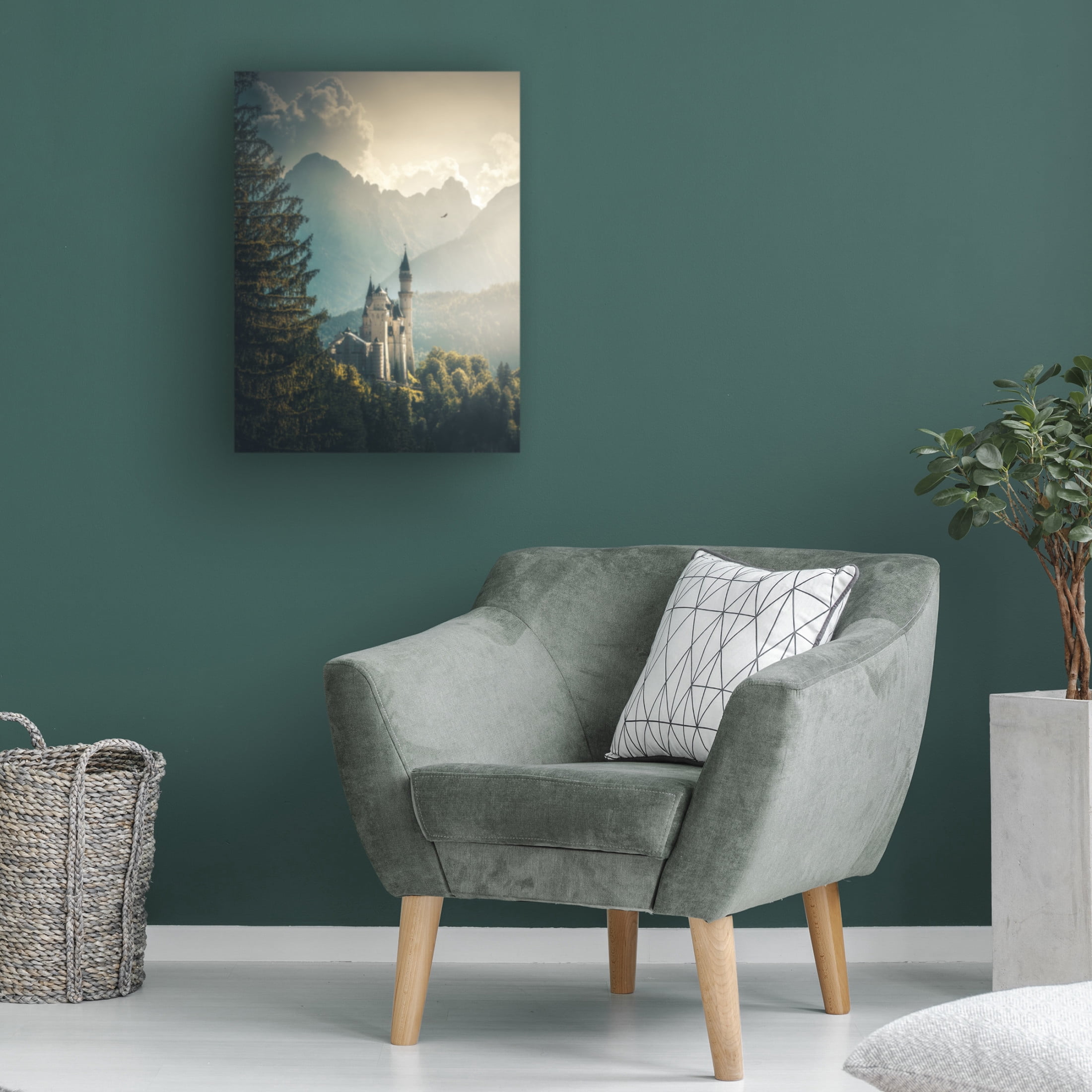 Cuma Cevik 'Neuschwanstein Castle' Canvas Art - 24 x 32 Inches