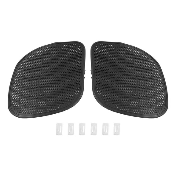 KOJEM Front Fairing Speaker Grille Covers Compatible with 2015-2024 Harley Davidson Road Glide/CVO Road Glide Black Speaker Mesh Cover