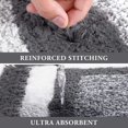 thumbnail image 3 of Alfombrilla de baño absorbente antideslizante de 40 cm x 60 cm, alfombrilla de ducha de microfibra de chenilla para baño, gris, 3 of 4