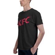 Kfc Logo Men'S Basic Short Sleeve T-Shirt Vogue Black X-Large