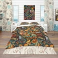 thumbnail image 2 of Designart 'Paisley Floral Pattern' Bohemian & Eclectic Bedding Set - Duvet Cover & Shams, 2 of 4