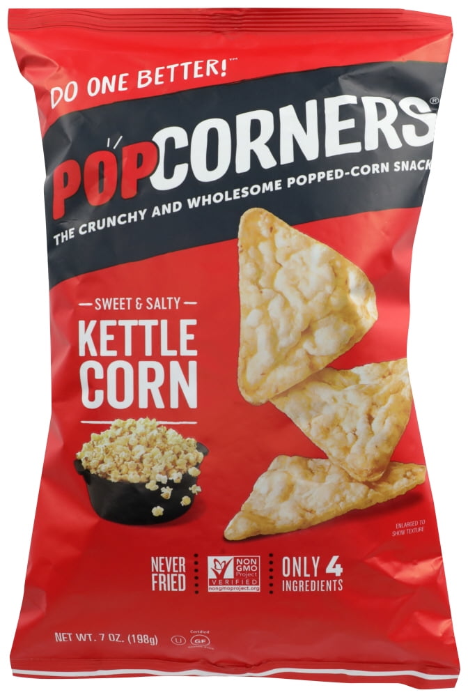 Our Little Rebellion Popcorners Carnival Kettle Corn Chips, 7 oz, 12 packac