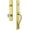Lifetime Brass, variant on Grandeur Carr S Grip Dummy Handleset with Fontainebleau Interior Knob