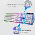 thumbnail image 4 of (Blanc)ZGB G21B Ensemble Clavier et Souris Filaires USB Colorés, 4 of 5