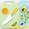 thumbnail image 3 of DEBGFS 6 PCS Wooden Kids Kitchen Knife Kids Knife Plastic Potato Slicers Cooking Knives Serrated Edges Toddler Knife Kids Plastic Knife for Kitchen Children, 3 of 4