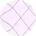 thumbnail image 1 of Ahgly Company Indoor Round Solid Purple Modern Area Rugs, 5' Round, 1 of 4