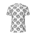 thumbnail image 6 of Rocae Black Squirrel for Men's Mesh Quick-Dry Short Sleeve Workout T-Shirt,Mens Crew Neck Tee Lightweight Soft Classic T Shirts 5X-Large, 6 of 9