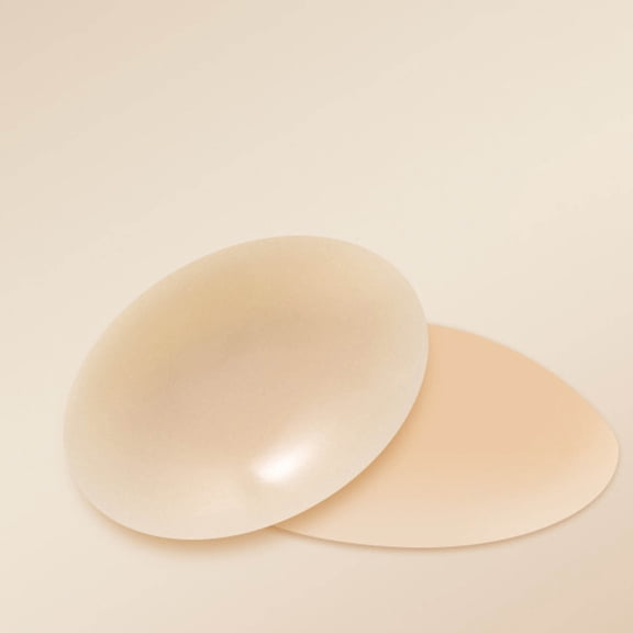AUQ Nipple Covers for Women,Nipple Covers 2 Pairs-Seamless and Sheer Adhesive Silicone Nipple Pasties for Women Reusable,Sticky Breast Petals